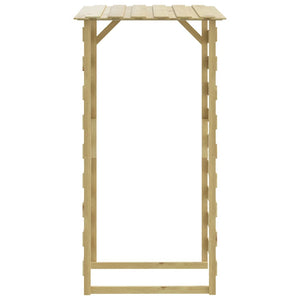 Pergola con Tetto 100x90x200 cm in Legno di Pino Impregnato 318380