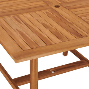 Tavolo Pranzo da Giardino Ø110x110x75 cm Legno Massello di Teak 318477