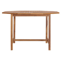 Tavolo Pranzo da Giardino Ø110x110x75 cm Legno Massello di Teak cod mxl 40913