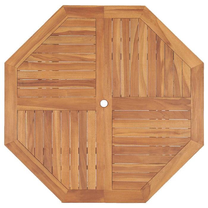 Tavolo Pranzo da Giardino Ø110x110x75 cm Legno Massello di Teak cod mxl 40913