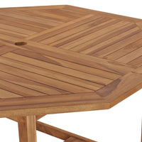 Tavolo Pranzo da Giardino Ø110x110x75 cm Legno Massello di Teak cod mxl 40913