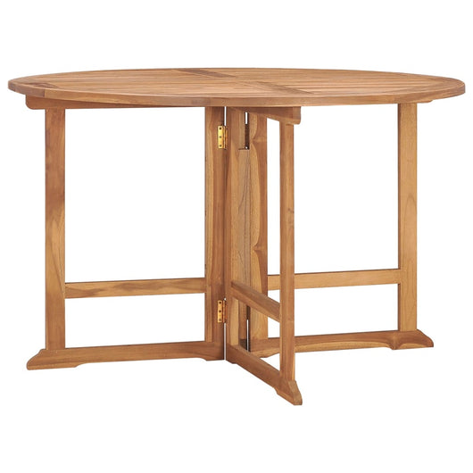 Tavolo da Giardino Pieghevole Ø110x75 cm in Massello di Teak cod mxl 48238