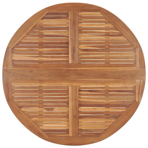 Tavolo da Giardino Pieghevole Ø110x75 cm in Massello di Teak cod mxl 48238