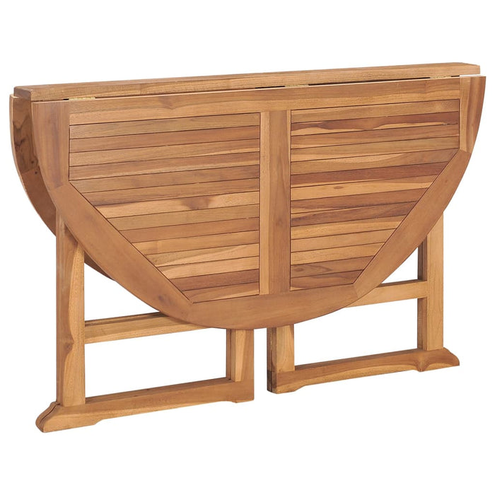 Tavolo da Giardino Pieghevole Ø110x75 cm in Massello di Teak cod mxl 48238