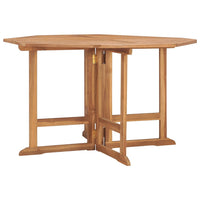 Tavolo da Giardino Pieghevole 110x110x75 cm in Massello di Teak 318480