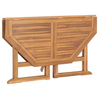 Tavolo da Giardino Pieghevole 110x110x75 cm in Massello di Teak 318480