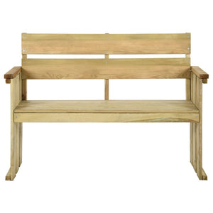 Panchina da Giardino 121 cm in Legno di Pino Impregnato cod mxl 46114