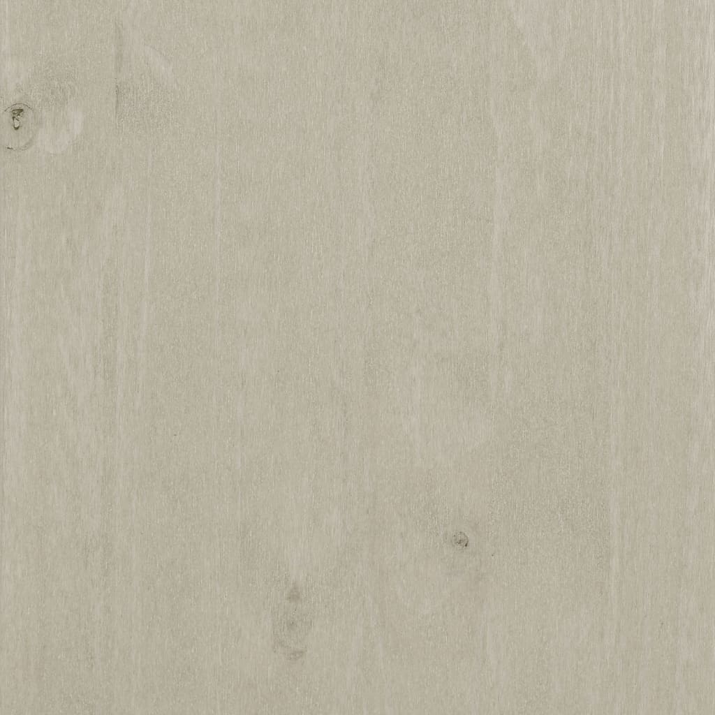 Comodino HAMAR Bianco 40x35x44,5 cm in Legno Massello di Pino 340405