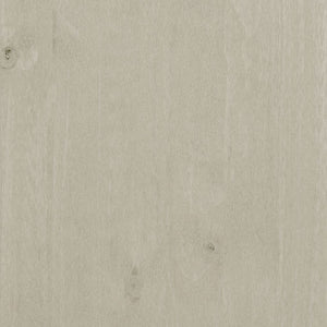 Comodino HAMAR Bianco 40x35x44,5 cm in Legno Massello di Pino 340405