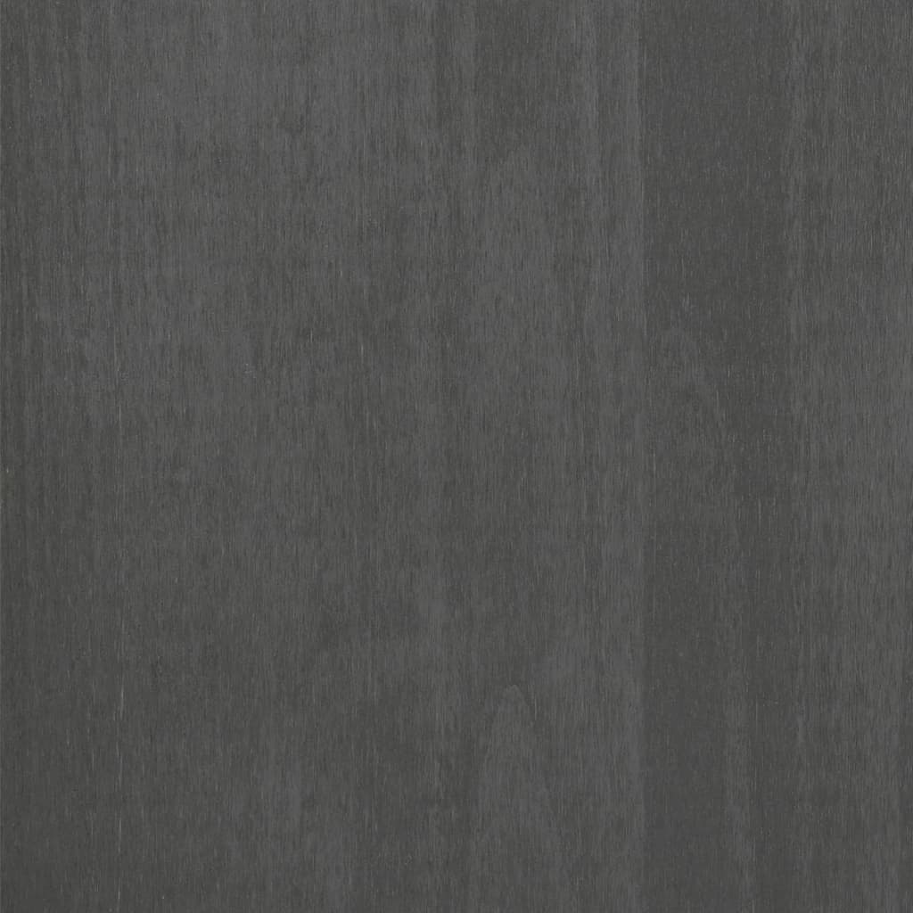 Comodino HAMAR Grigio Scuro 40x35x44,5 cm in Legno di Pino 340406