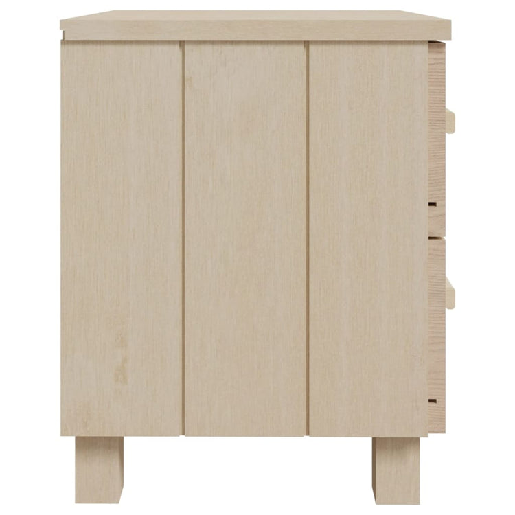 Comodini 2 pz Miele 40x35x44,5 cm in Legno Massello di Pino cod mxl 44155