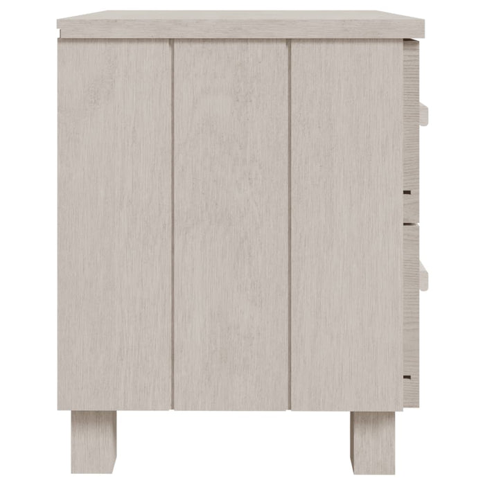 Comodini 2 pz Bianchi 40x35x44,5 cm in Legno Massello di Pino cod mxl 30123