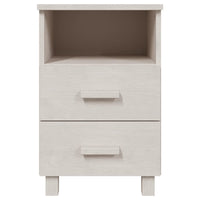 Comodino Bianco 40x35x62 cm in Legno Massello di Pino cod mxl 31181