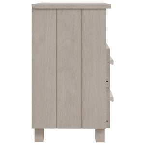 Comodino Bianco 40x35x62 cm in Legno Massello di Pino cod mxl 31181