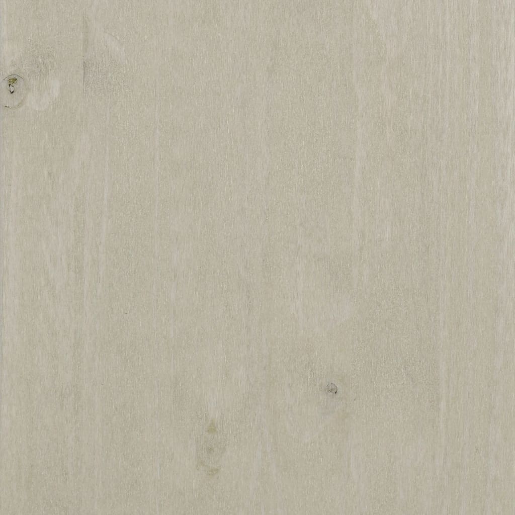 Comodino Bianco 40x35x62 cm in Legno Massello di Pino cod mxl 31181