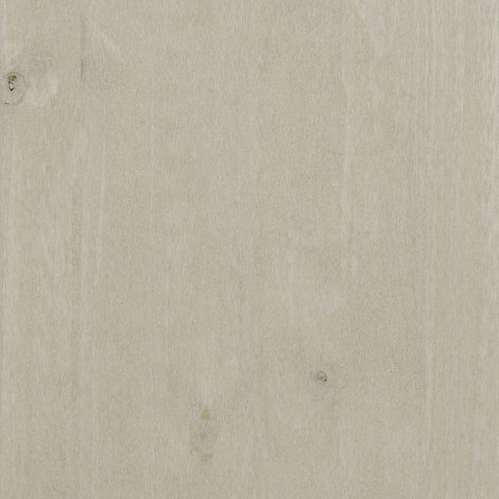 Comodino Bianco 40x35x62 cm in Legno Massello di Pino cod mxl 31181