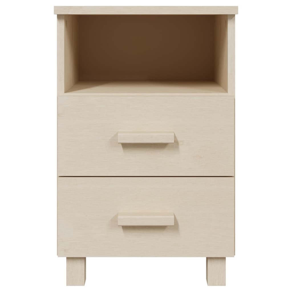 Comodini 2 pz Miele 40x35x62 cm in Legno Massello di Pino cod mxl 30916