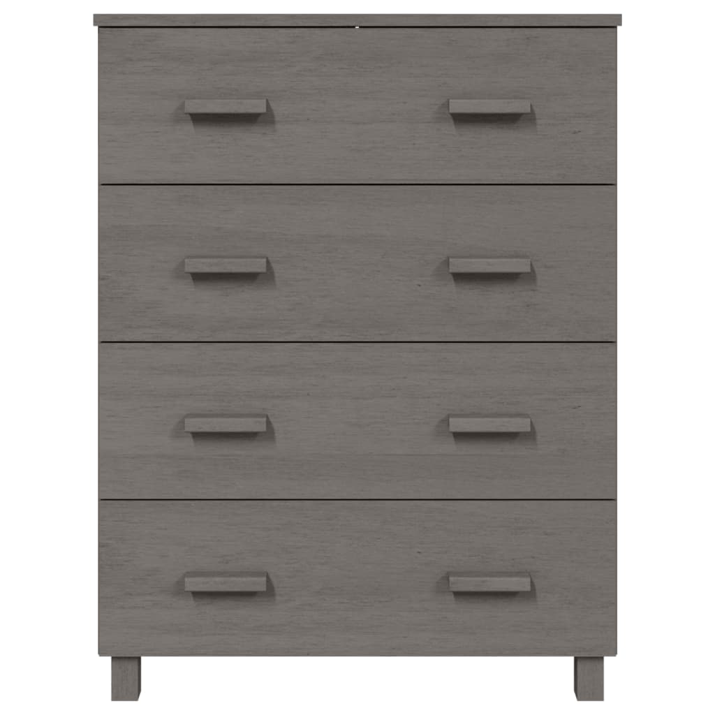 Credenza HAMAR Grigio Chiaro 79x40x103,5 cm in Legno di Pino 340427