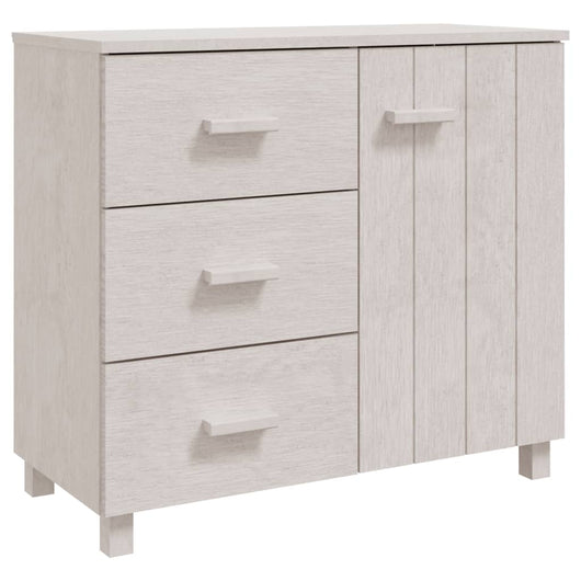 Credenza Bianca 90x40x80 cm in Legno Massello di Pino cod mxl 17791