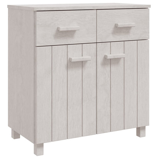 Credenza Bianca 79x40x80 cm in Legno Massello di Pino cod mxl 16055