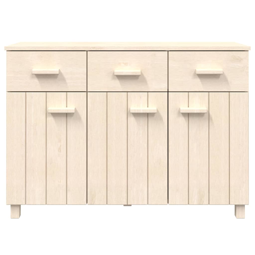 Credenza HAMAR Miele 113x40x80 cm in Legno Massello di Pino 340440