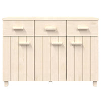 Credenza HAMAR Miele 113x40x80 cm in Legno Massello di Pino 340440