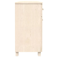 Credenza HAMAR Miele 113x40x80 cm in Legno Massello di Pino 340440