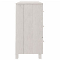 Credenza Bianca 113x40x80 cm in Legno Massello di Pino cod mxl 15653