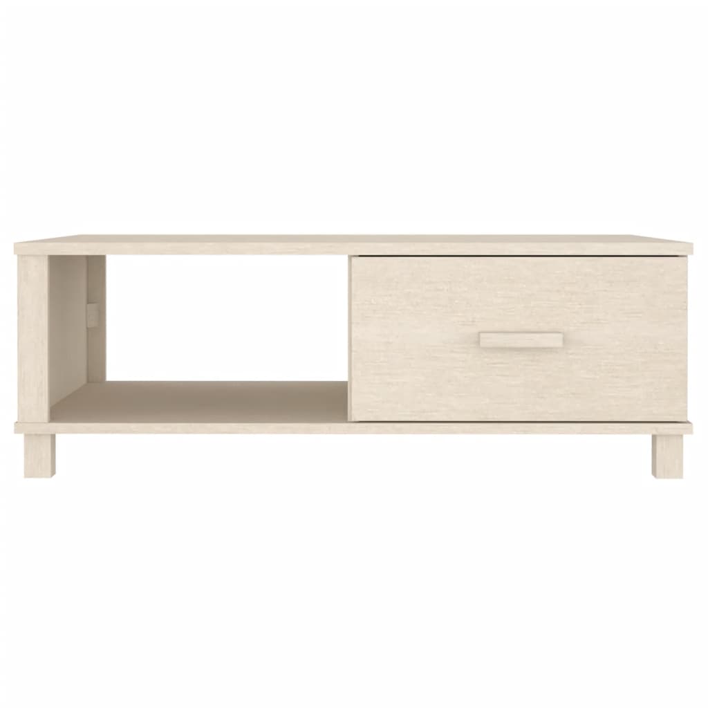 Tavolino da Salotto Miele 100x55x35 cm Legno Massello di Pino