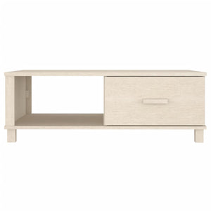 Tavolino da Salotto Miele 100x55x35 cm Legno Massello di Pino