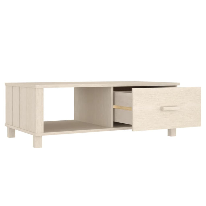 Tavolino da Salotto Miele 100x55x35 cm Legno Massello di Pino