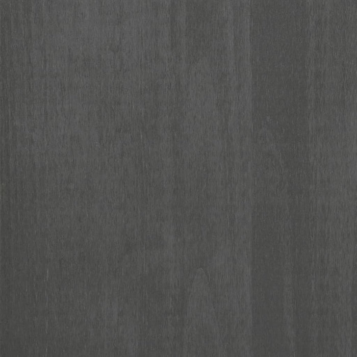 Tavolino HAMAR Grigio Scuro 100x55x35 cm Legno Massello di Pino 340454