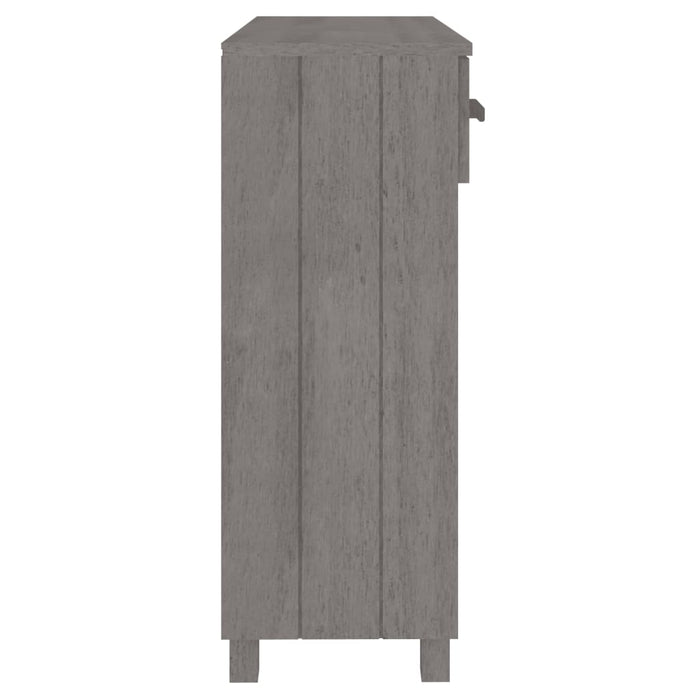 Tavolo Consolle Grigio Chiaro 90x35x90cm Legno Massello di Pino