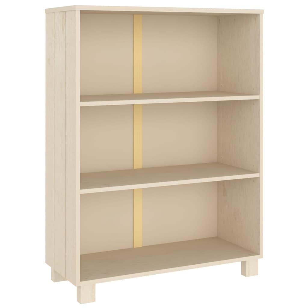 Libreria Marrone Miele 85x35x112 cm in Legno Massello di Pino