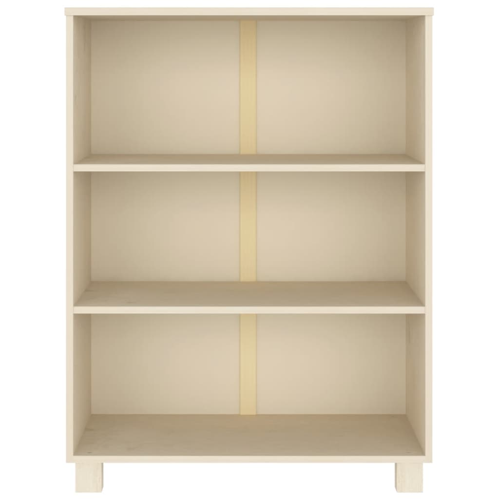 Libreria Marrone Miele 85x35x112 cm in Legno Massello di Pino