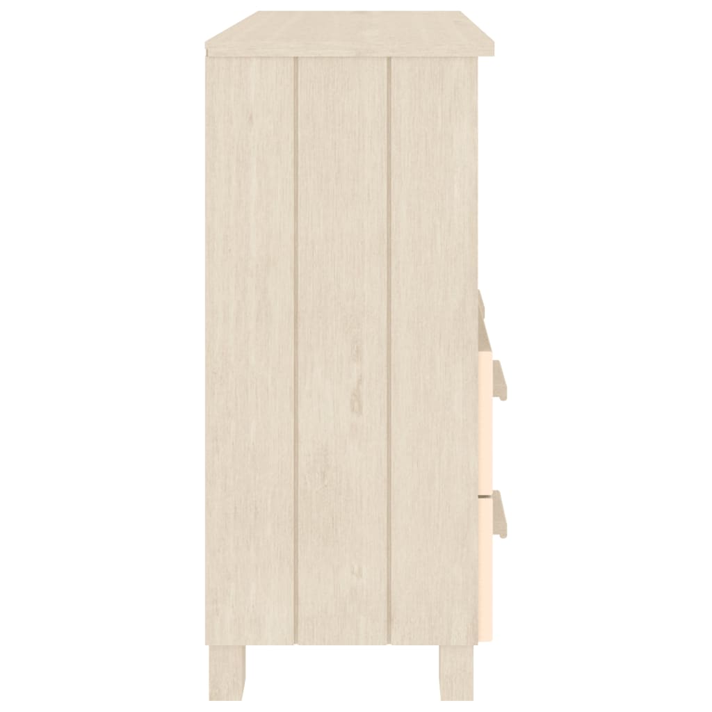 Credenza HAMAR Miele 85x35x80 cm in Legno Massello di Pino 340496