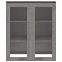 Scaffale per Credenza Grigio Chiaro 85x35x100 cm Legno di Pino cod mxl 17770