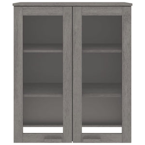 Scaffale per Credenza Grigio Chiaro 85x35x100 cm Legno di Pino cod mxl 17770