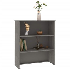 Scaffale per Credenza Grigio Chiaro 85x35x100 cm Legno di Pino cod mxl 13755