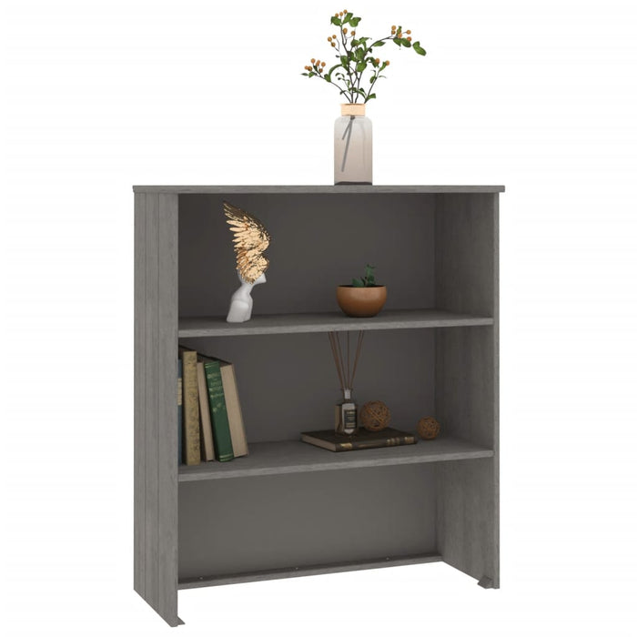 Piano Credenza HAMAR Grigio Chiaro 85x35x100 cm Legno di Pino 340511