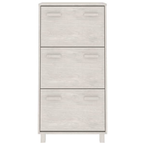 Scarpiera Bianca 59,5x35x117 cm in Legno Massello di Pino cod mxl 46710