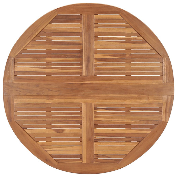 Set da Pranzo Pieghevole per Esterni 5pz Legno Massello di Teak cod mxl 48213