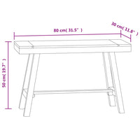 Panchina 80 cm in Legno Massello di Teak 340742