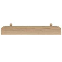 Mensole da Parete 2 pz 60x15x4 cm in Legno Massello di Teak 340755