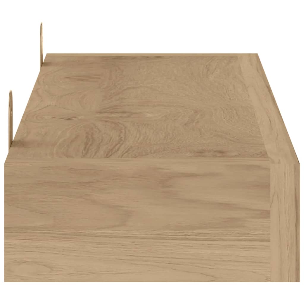 Mensole da Parete 2 pz 60x15x6 cm in Legno Massello di Teak cod mxl 69226