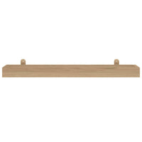 Mensole da Parete 2 pz 90x15x6 cm in Legno Massello di Teak 340756