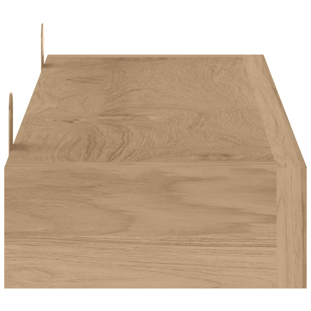 Mensole da Parete 2 pz 90x15x6 cm in Legno Massello di Teak cod mxl 69237