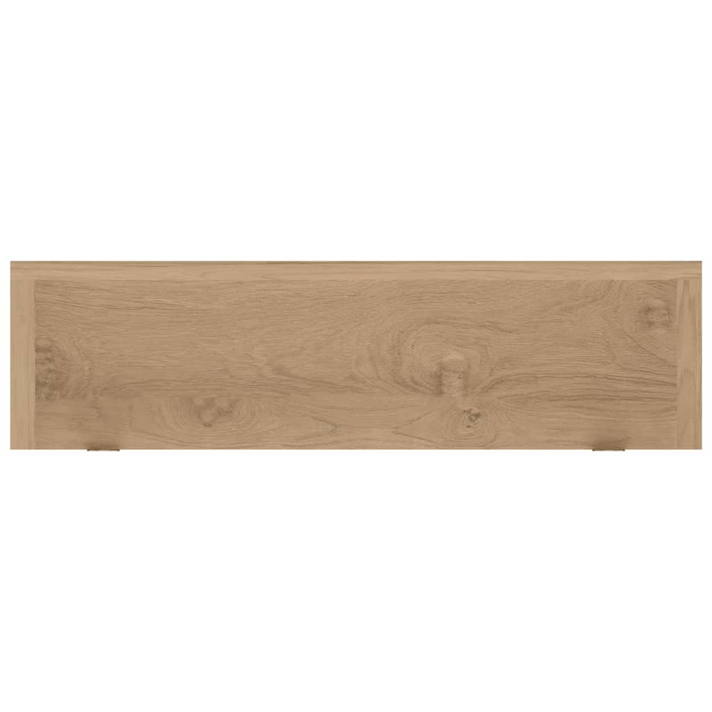 Mensole da Parete 2 pz 90x15x6 cm in Legno Massello di Teak 340756