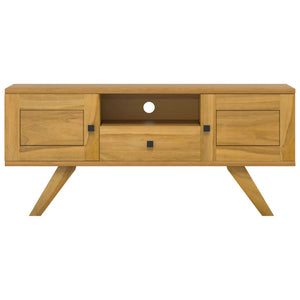 Mobile Porta TV 110x30x50 cm in Legno Massello di Teak