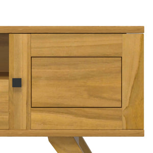 Mobile Porta TV 110x30x50 cm in Legno Massello di Teak